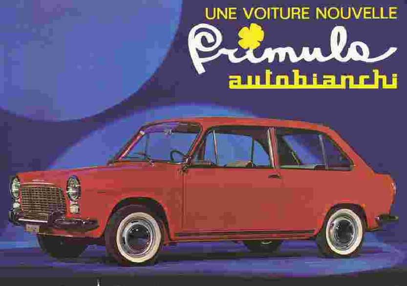 Feuillet AUTOBIANCHI PRIMULA (Français) | BIANCHI10 - N°UP 6505 |