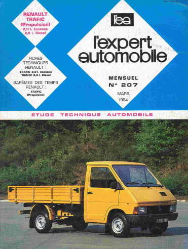 Etude Technique Automobile RENAULT TRAFIC Propulsion - 1984 | LEA207 |