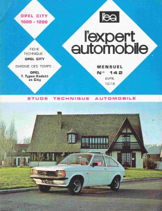 Etude Technique Automobile OPEL CITY 1000 et 1200 - 1978 | LEA142 |