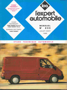 Etude Technique Automobile FORD TRANSIT COURT 1.6 ESSENCE et DIESEL - 1986 | LEA233 |