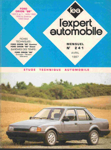 Etude Technique Automobile FORD ORION '96 ESSENCE et DIESEL - 1987 | LEA241 |