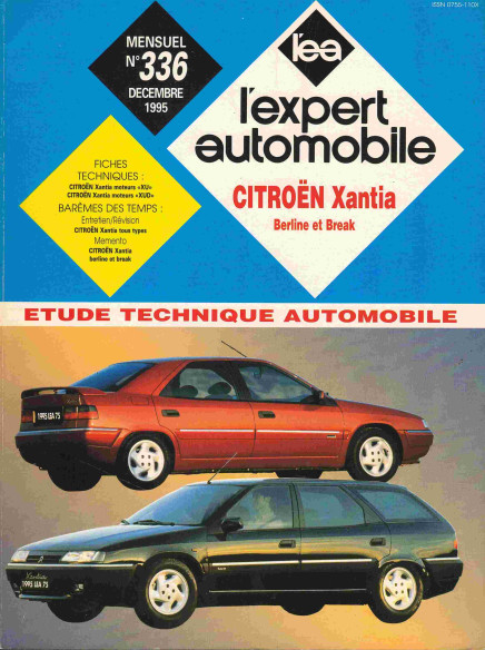 Etude Technique Automobile CITROEN XANTIA ESSENCE et DIESEL - 1995 | LEA336 |