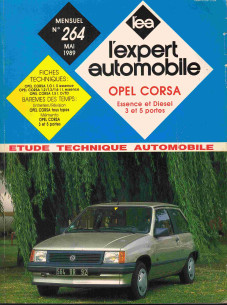 Etude Technique Automobile OPEL CORSA A ESSENCE et DIESEL - 1989 | LEA264 |