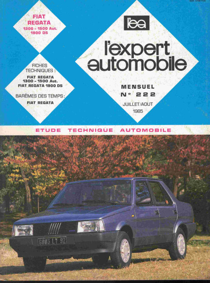 Etude Technique Automobile FIAT REGATA - 1985 | LEA222 |