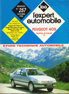 Etude Technique Automobile PEUGEOT 405 TOUS MODELES - 1988 | LEA257 |