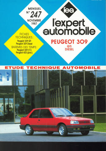 Etude Technique Automobile PEUGEOT 309 GTI et DIESEL - 1987 | LEA247 |