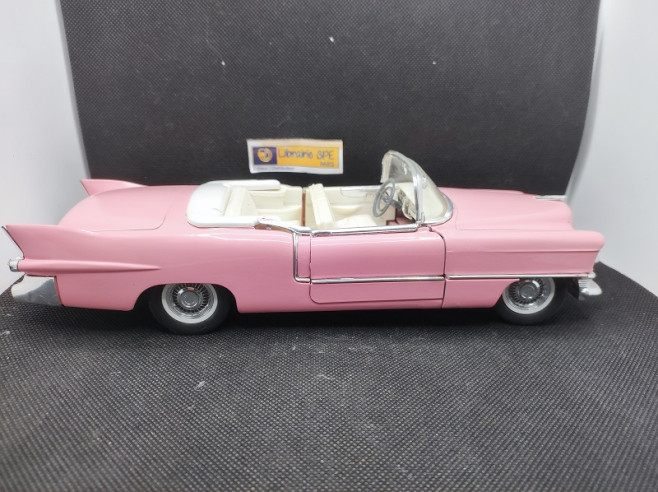 CADILLAC ELDORADO 1955 - SOLIDO - N° 8011 - 1/21.5 | Cadillac Eldorado Rose de 1955 - 8011 |