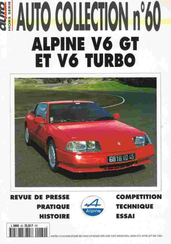 ALPINE V6 - Magazine AUTO COLLECTION N°60 | AUTO COLLECTION N°60 |
