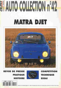 MATRA DJET - Magazine AUTO COLLECTION N°42 | AUTO COLLECTION N°42 |