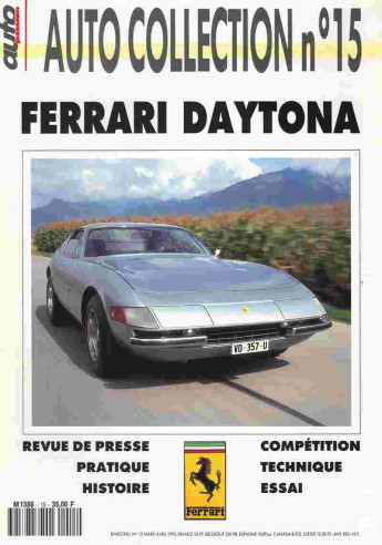 FERRARI DAYTONA - Magazine AUTO COLLECTION N°15 | AUTO COLLECTION N°15 |