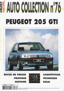 PEUGEOT 205 GTI - Magazine AUTO COLLECTION N°76 | AUTO COLLECTION N°76 |