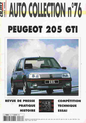 PEUGEOT 205 GTI - Magazine AUTO COLLECTION N°76 | AUTO COLLECTION N°76 |