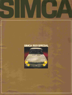 Brochure SIMCA 1501 SPECIAL (1969) Français | TAL18 - SIMCA 1501 1968 |