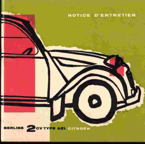 Notice d'entretien CITROEN 2CV Berline Type AZL (1963) | CIT55 - Ref: A.C 5356-3.63 |