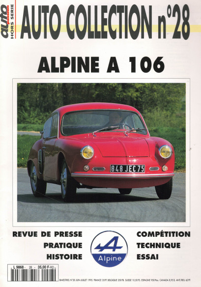 ALPINA A 106 - Magazine AUTO COLLECTION N°28 | AUTO COLLECTION N°28 |