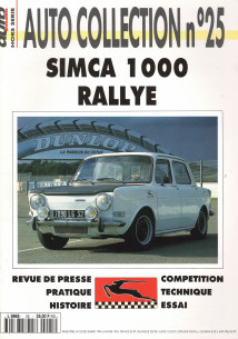SIMCA 1000 RALLYE - Magazine AUTO COLLECTION N°25 | AUTO COLLECTION N°25 |