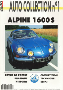 ALPINE 1600S - Magazine AUTO COLLECTION N°01 | AUTO COLLECTION N°01 |