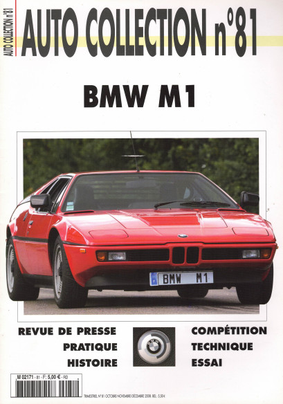BMW M1 - Magazine AUTO COLLECTION N°81 | AUTO COLLECTION N°81 |