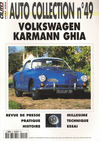 VOLKSWAGEN KARMANN GHIA - Magazine AUTO COLLECTION n°49 | AUTO COLLECTION n°49 |