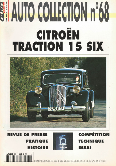 CITROEN TRACTION 15 SIX - Magazine AUTO COLLECTION n°68 | AUTO COLLECTION n°68 |