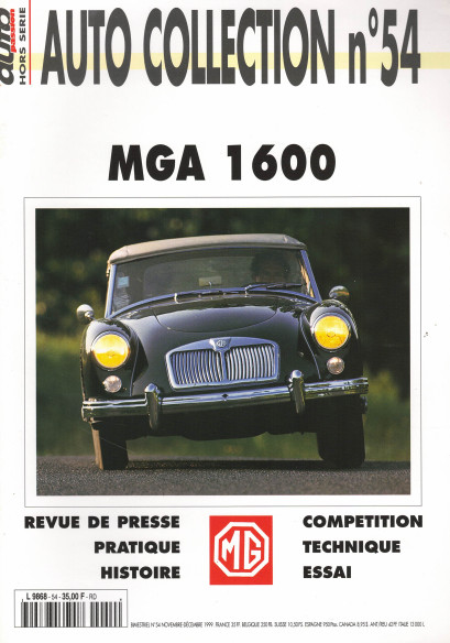 MGA 1600 - Magazine AUTO COLLECTION N°54 | AUTO COLLECTION N°54 |