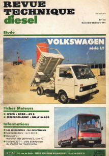 Revue technique Diesel VOLKSWAGEN TRANSPORTER LT Série 28 au 55 | RTD172-OCCASION |