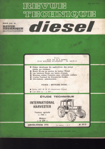 Revue technique Diesel INTERNATIONAL HARVESTER 744, MOTEUR D 239 | RTDANC089 |