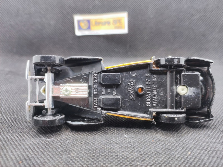 BUGATTI 57 S ATALANTE 1939 NOIRE ET JAUNE - SOLIDO - N° 88 - 1/43 | Bugatti 57 S Atalante de 1939 Noire et Jaune - 88 |