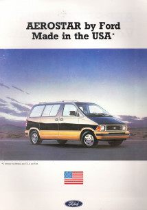 Brochure FORD AEROSTAR (1990) | FOR28 - Ref: PN AEROSTAR |