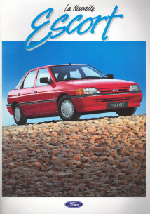 Brochure FORD ESCORT (08/1990) CLX, GL, GHIA et CABRIO | FOR15 - Ref: PN 072509/9008/100M/FR |