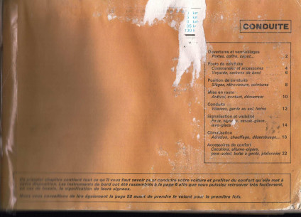 Notice d'emploi Citroën CX Berlines injection | Notice CX | 2