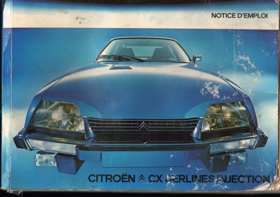 Notice d'emploi Citroën CX Berlines injection | Notice CX |