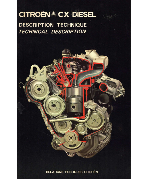 Brochure CITROËN CX Diesel - Description technique | CIT60 - CITROËN CX |