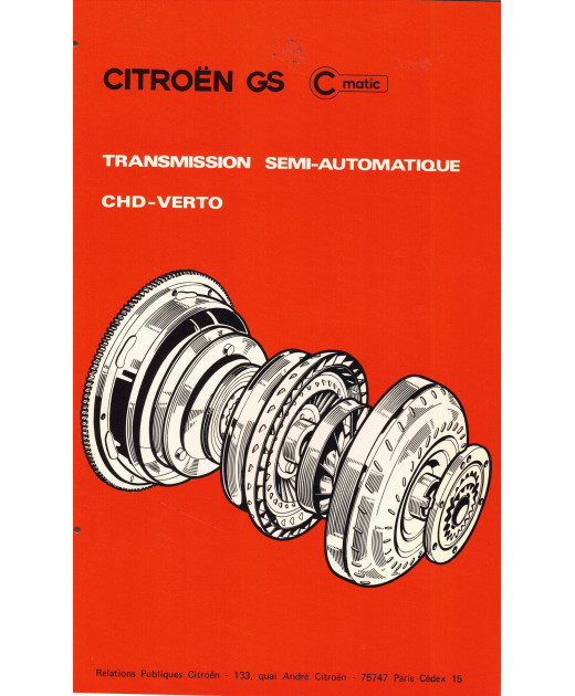 Brochure CITROËN GS - Transmission semi-automatique | CIT61 - CITROËN GS |
