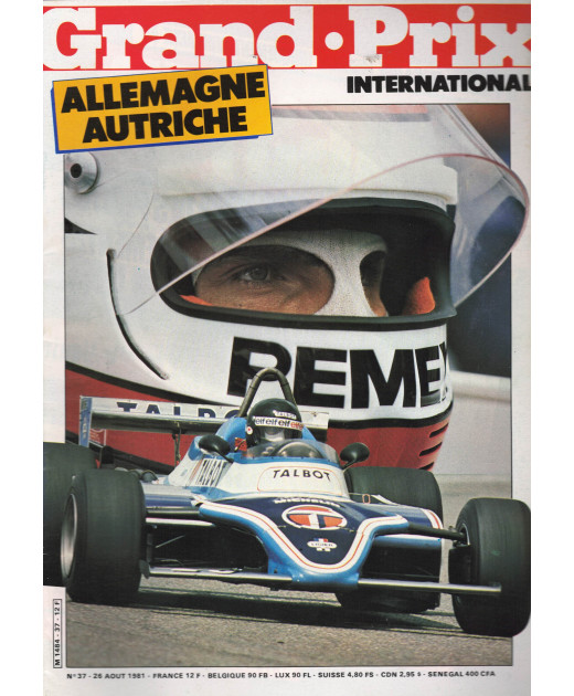 Grand Prix International ALLEMAGNE - AUTRICHE 1981 | Grand Prix Inter 37 |