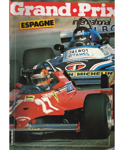 Grand Prix International ESPAGNE 1981 | Grand Prix Inter 34 |