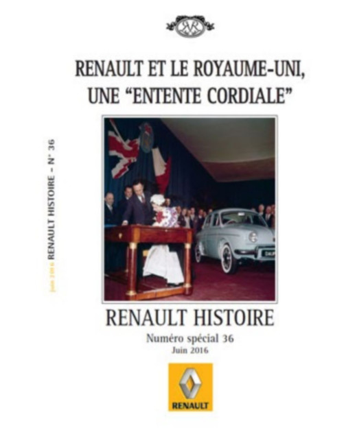 Renault Histoire N°36 - Juin 2016 (Renault et le Royaume-Uni) | Renault Histoire N°36 |