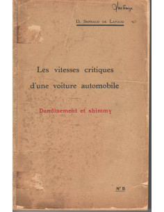 Vitesses critiques d'une voiture automobile - Dandinement et shimmy, Dimitri Sensaud de Lavaud (EO 1927) | Les vitesses Criti...