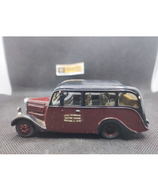 UNIC M24 CAR SCOLAIRE BOULOGNE SUR SEINE 1936 - MINITRUCKS - N° 27 - 1/50 | Unic M24 Car scolaire de 1936 - 27 |