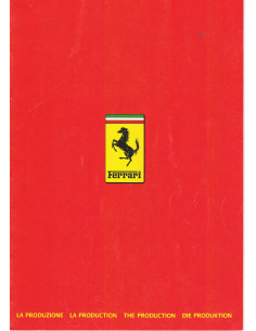 Brochure FERRARI 1983 Caractéristiques Châssis / Moteur | FERRARI PRODUCTION 1983 |