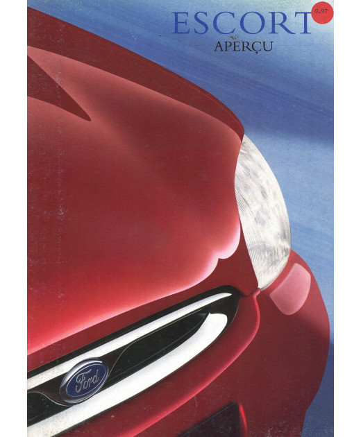 Brochure FORD ESCORT (02/1997) Trend, Style, RS et Ghia | FOR46 - Ref: PN 772503/9702/8m/FR |