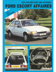 Brochure FORD ESCORT AFFAIRES (1987) 1100, 1300, 1400 et 1600 D | FOR37 - Ref: PN ESCORT AFFAIRES |