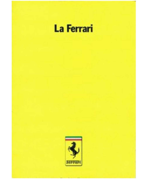 Brochure La Ferrari (1989) - 5M/01/89 | Ferrari - 5M/01/89 |