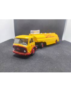 CAMION SOMUA JL 19 + REMORQUE CITERNE SHELL - MINITRUCKS - N° 82/83 - 1/50 | Camion Somua JL 19 + remorque citerne Shell - 82...