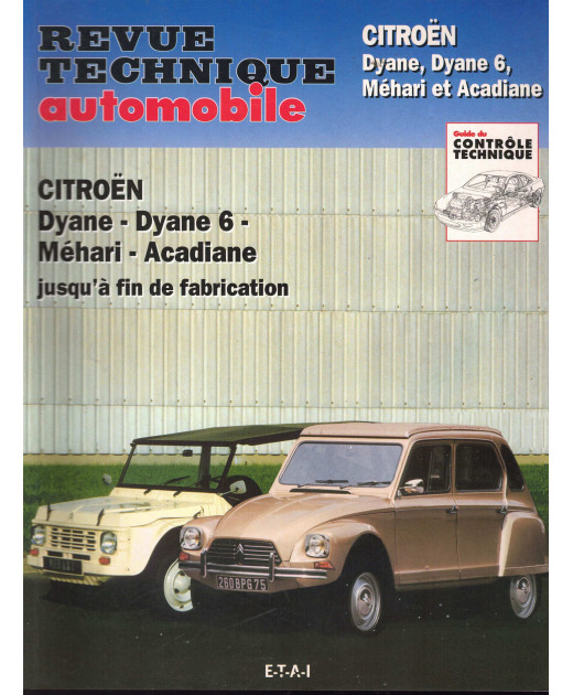 Revue Technique CITROEN - DYANE, MEHARI et ACADIANE | RTAANC279 |
