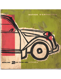 Notice d'entretien CITROEN 2CV Berline Type AZL (1963) | CIT55 - Ref: A.C 5356-3.63 |