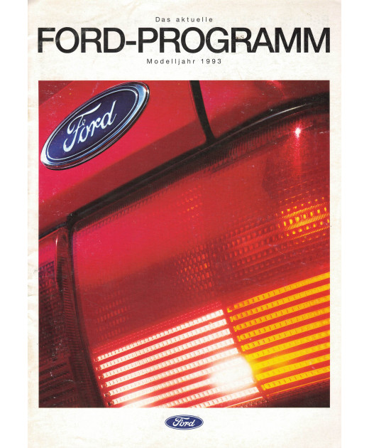 Brochure FORD GAMME 1993 - ALLEMAND | FOR57 - Ref: GAMME D 1993 |