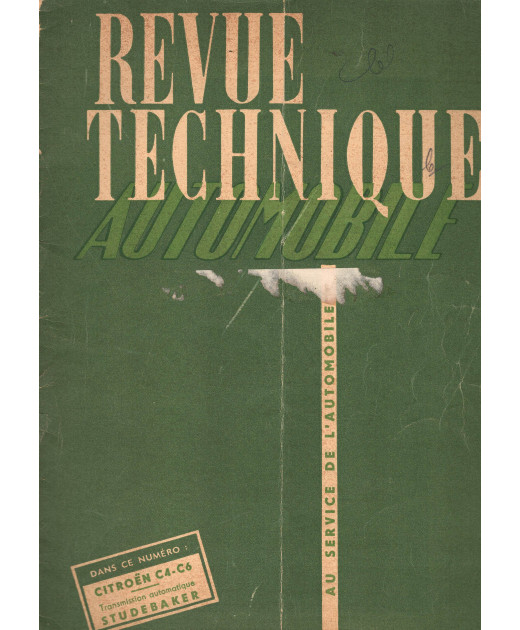 Revue Technique CITROEN C4-C6 Transmission STUDEBAKER - 1951 | RTAC4-C6 |