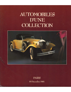 Automobiles de Collection PARIS 1981 De Christian HUET | Collection PARIS 1981 |