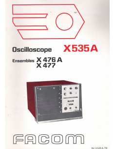 Notice OSCILLOSCOPE X535A FACOM | FACOM X535A |